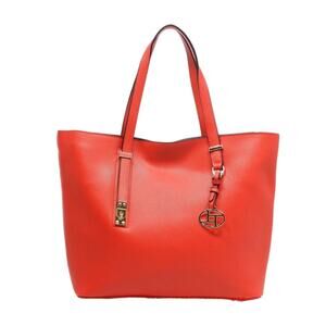 Red Shoulder handbag, adjustable‎ strap includes Crossbody purse, 2 in1 shopper